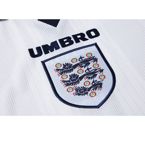 Camisola Seleção da Inglaterra Retrô Home 1996 Torcedor Umbro Masculina - Branco