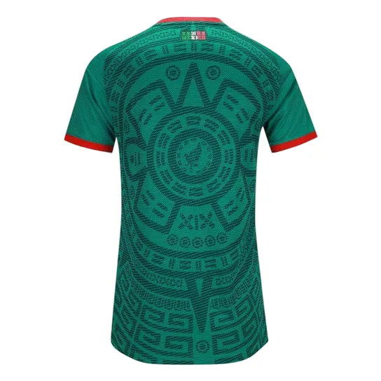 Camisola México Feminina Home 2026 - Verde