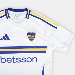 Camisola Boca Juniors Away 2025 s/n° Torcedor Adidas Masculina - Branco+Azul