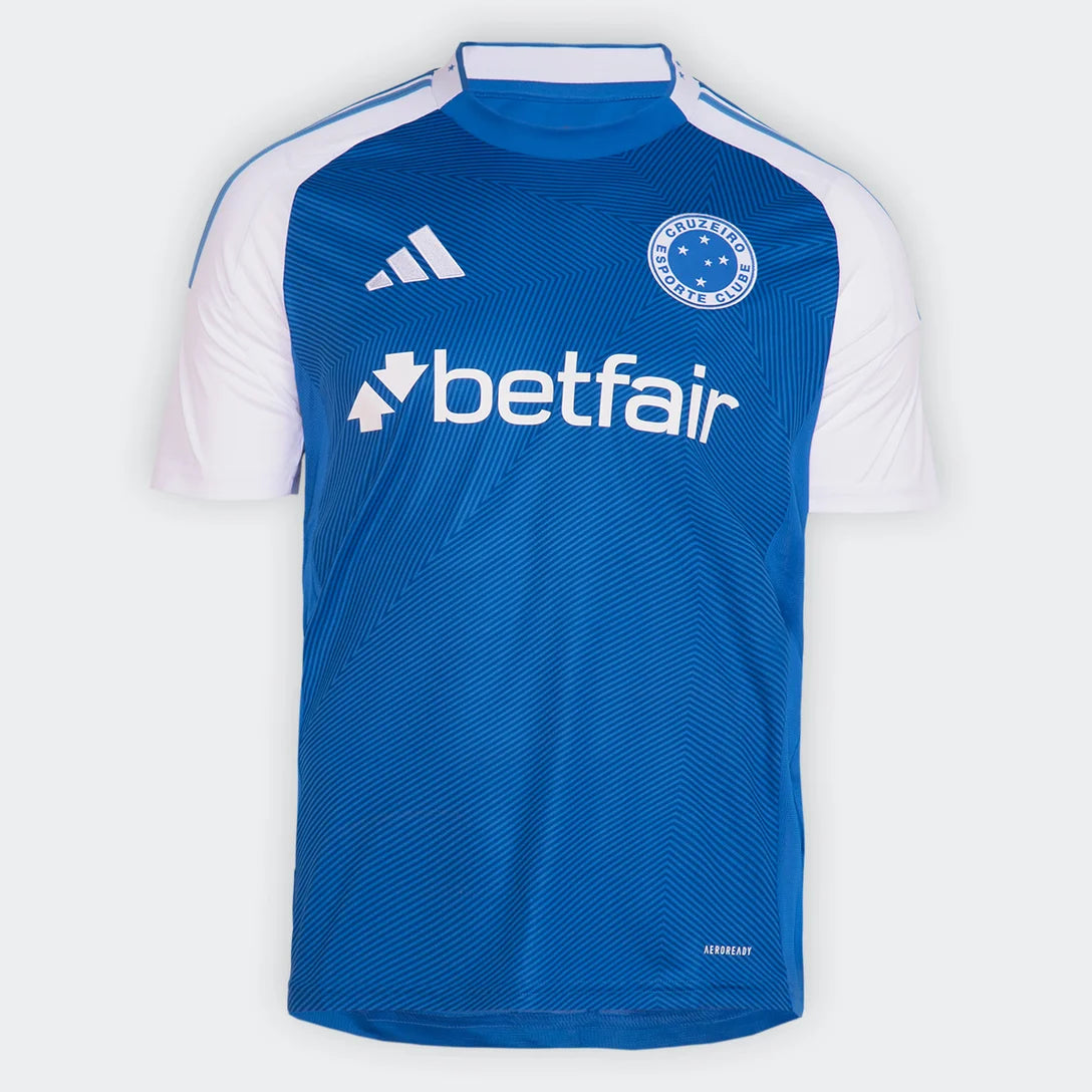 Camisola Cruzeiro I 25/26 Torcedor Adidas Masculina - Azul