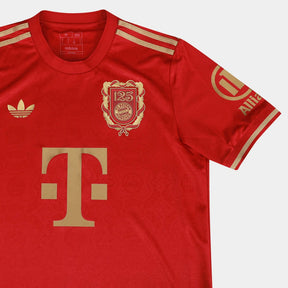 Camisola Bayern de Munique 25/26 Comemorativa 125 Anos Adidas Masculina - Vermelho