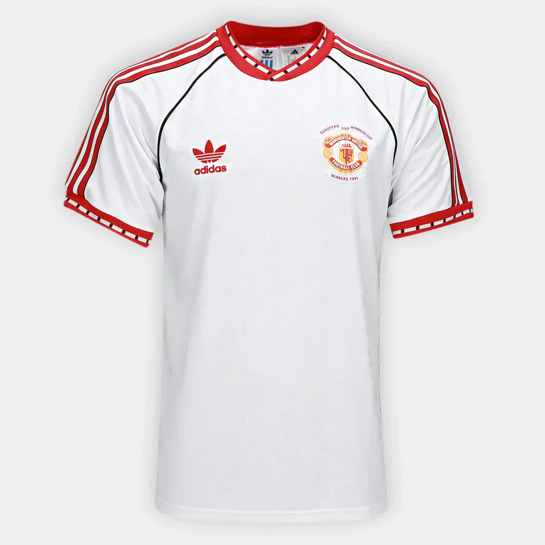 Camisola Manchester United 25/26 Comemorativa Adidas Masculina - Branco