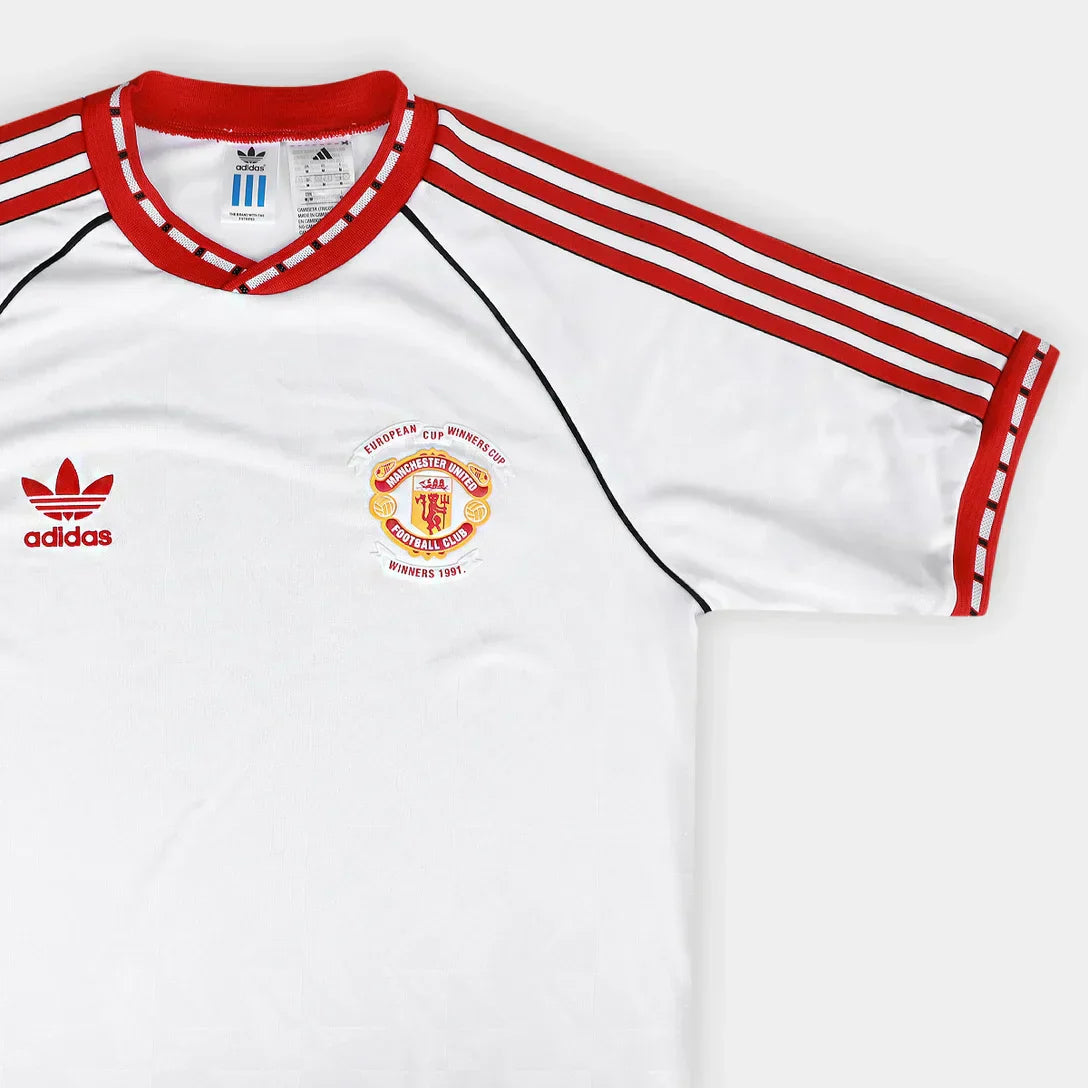 Camisola Manchester United 25/26 Comemorativa Adidas Masculina - Branco