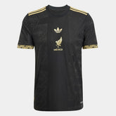 Camisola México 25/26 Ouro Adidas Masculina - Preto+Dourado