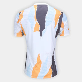Camisola Real Madrid 25/26 Pré Jogo Adidas Masculina - Branco+Laranja
