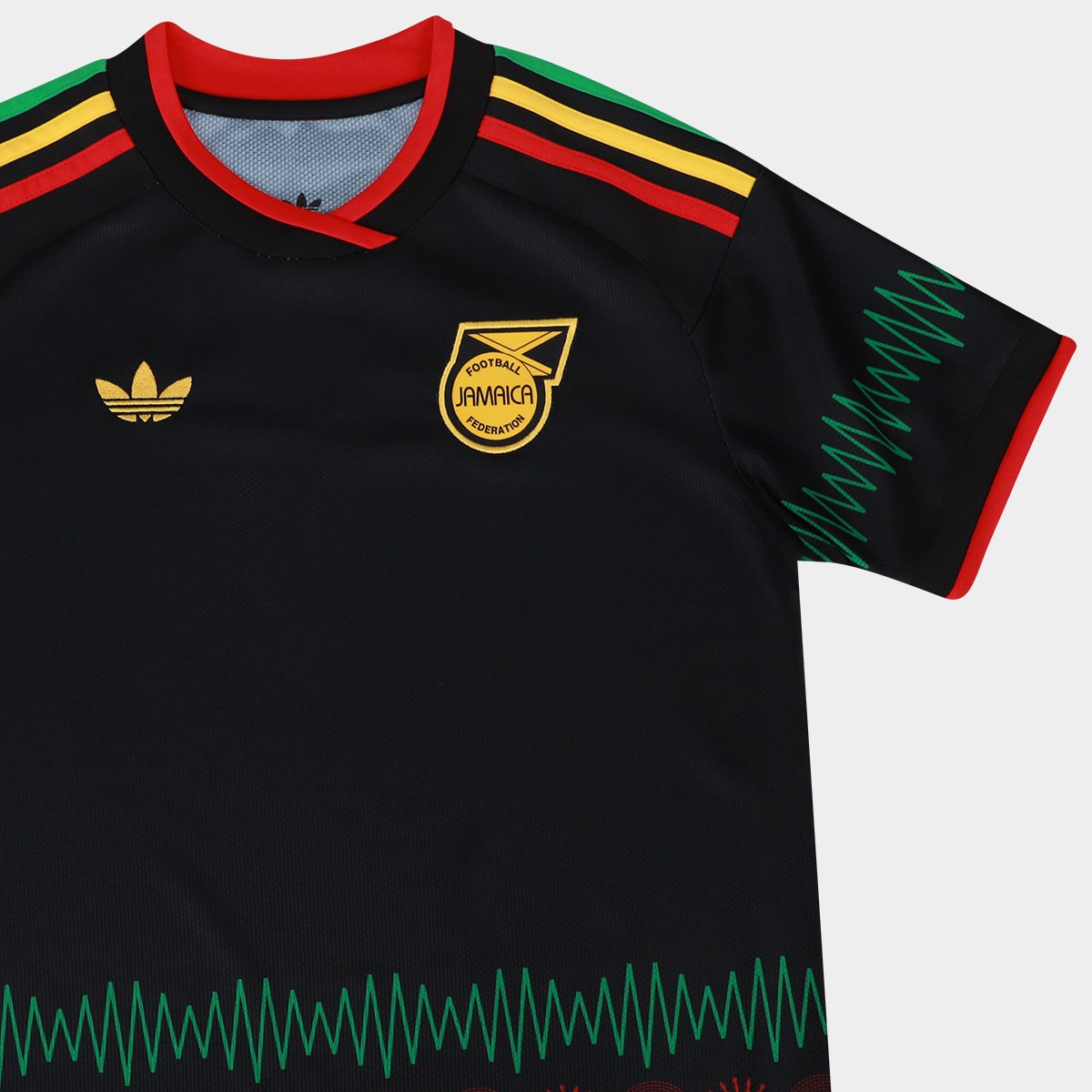Camisola Seleção Jamaica Away Torcedor 2026 Adidas Masculina - Preto