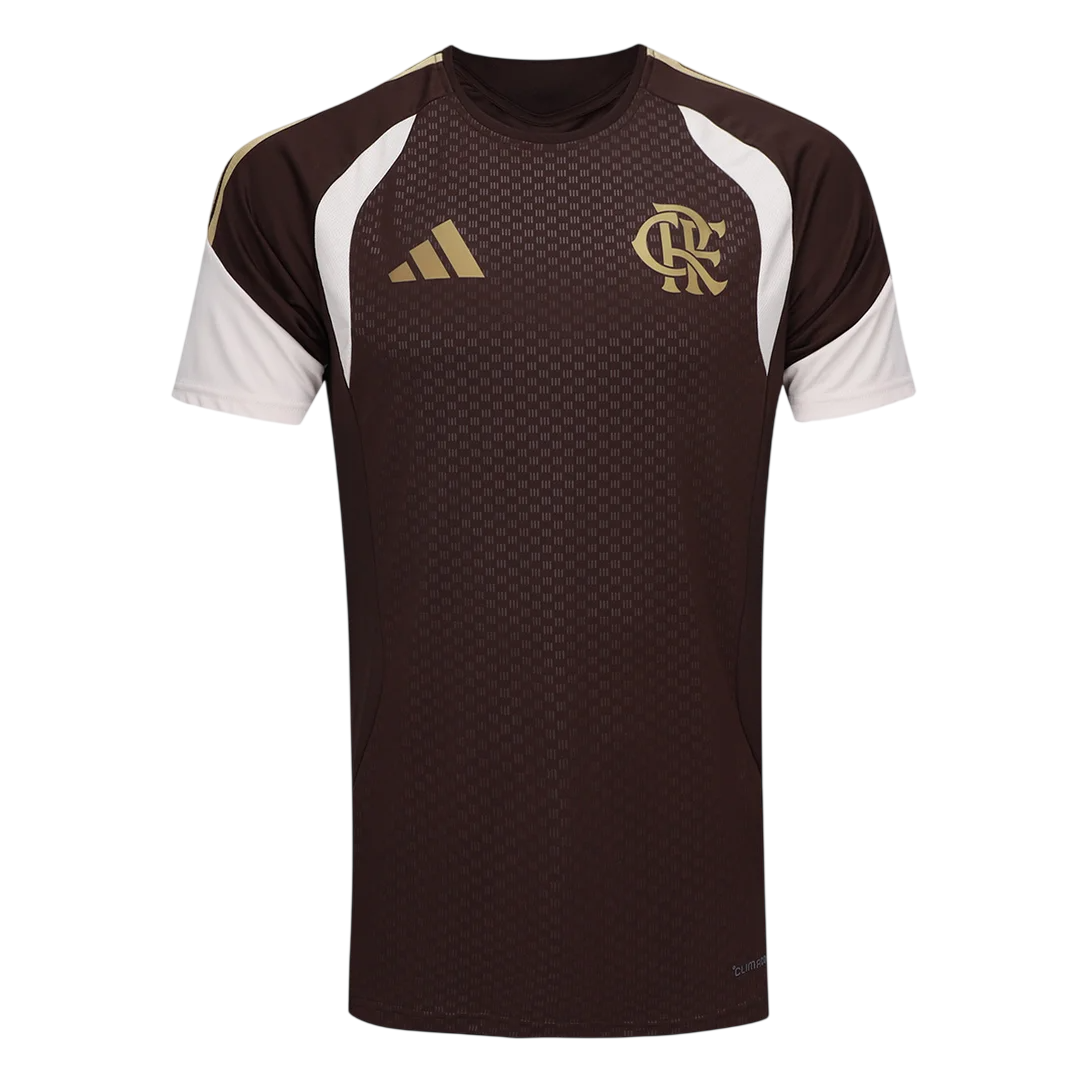 Camisola Flamengo 26/27 Treino Marrom - Adidas Versão Torcedor