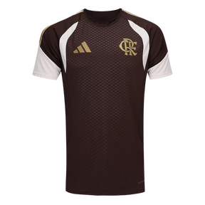 Camisola Flamengo 26/27 Treino Marrom - Adidas Versão Torcedor