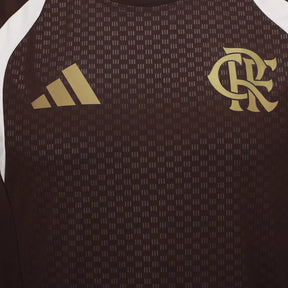 Camisola Flamengo 26/27 Treino Marrom - Adidas Versão Torcedor