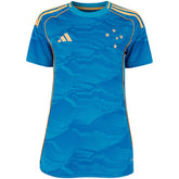 Camisola Cruzeiro III 25/26 s/n Torcedor Adidas Feminina - Azul