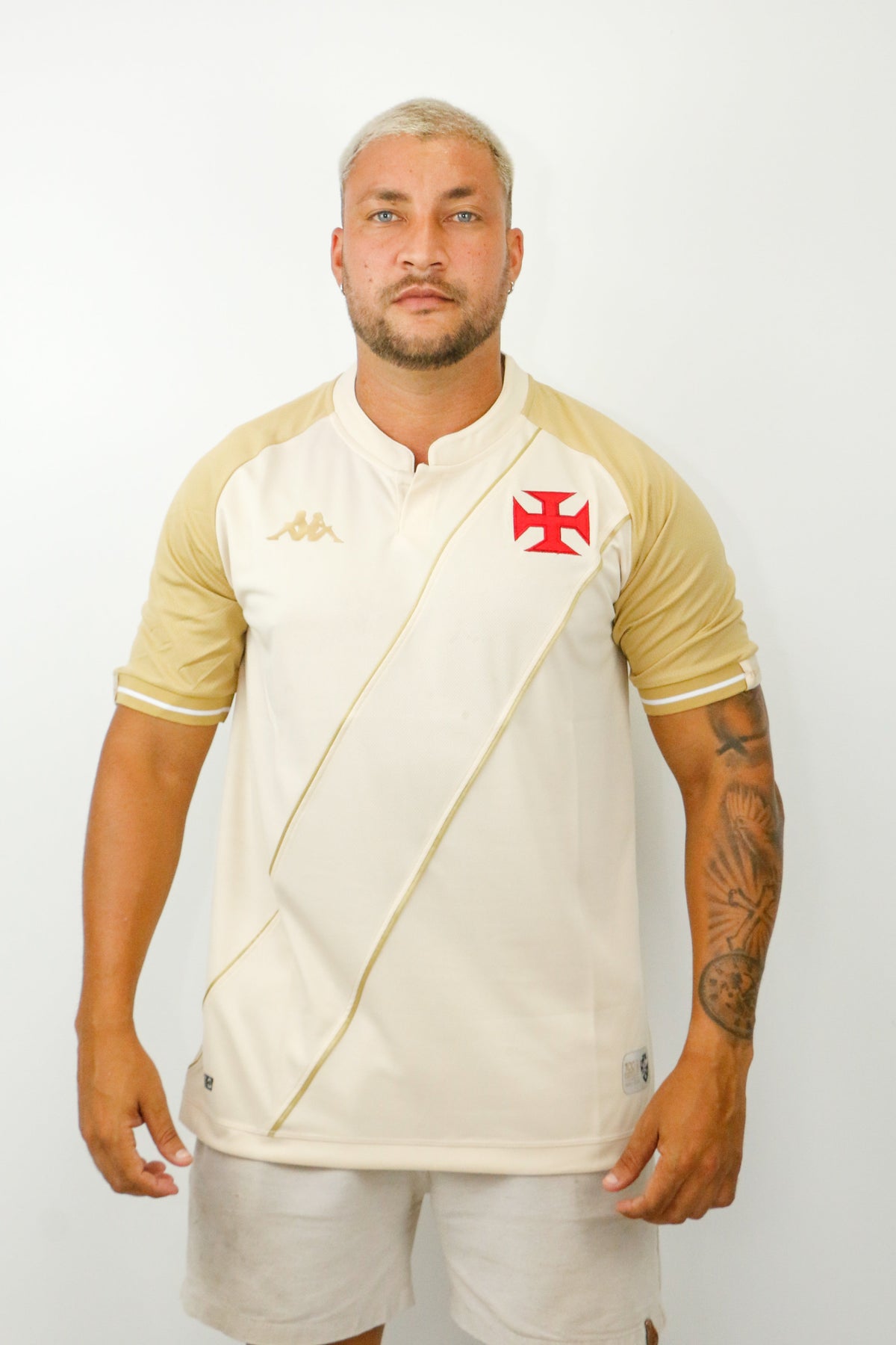 Camisola 3 Vasco Kappa 24/25 - 100 anos resposta histórica - Masculina - Bege
