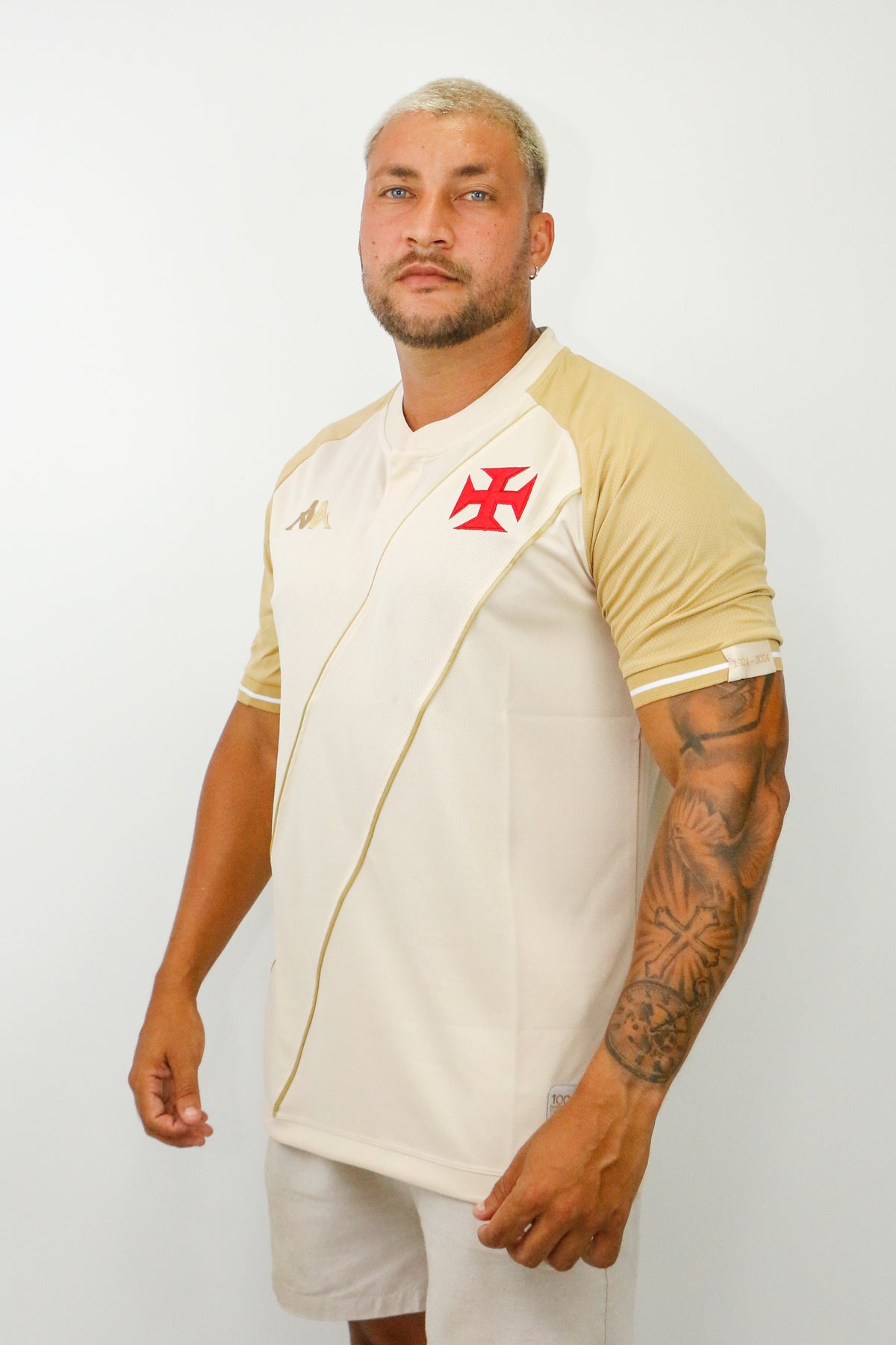 Camisola 3 Vasco Kappa 24/25 - 100 anos resposta histórica - Masculina - Bege