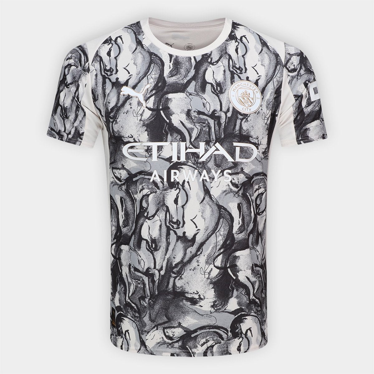 Camisola Manchester City Prematch 26/27 Puma Masculina - Branco