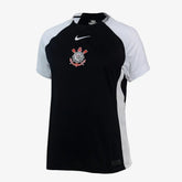 Camisola Nike Corinthians II 25/26 Torcedora Pro Feminina - Preto+Branco