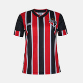 Camisola São Paulo Away 24/25 Torcedor New Balance Feminina - Vermelho e Preto