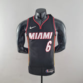 Camisola NBA Miami Heat #6 James - 75° Aniversário Black