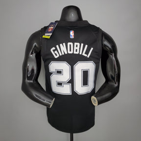 Camisola NBA San Antonio Spurs #20 Ginobili - City Edition Black