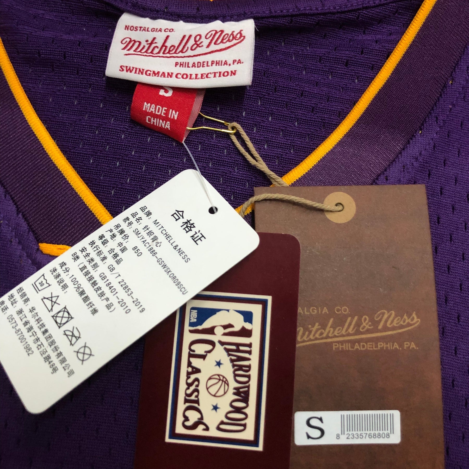 Camisola Mitchell & Ness Lakers Shaquille O'Neal 1999-2000 Roxa