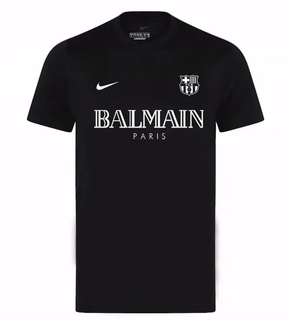 Camisola Barcelona x Balmain Masculina Torcedor 24/25 - Preta