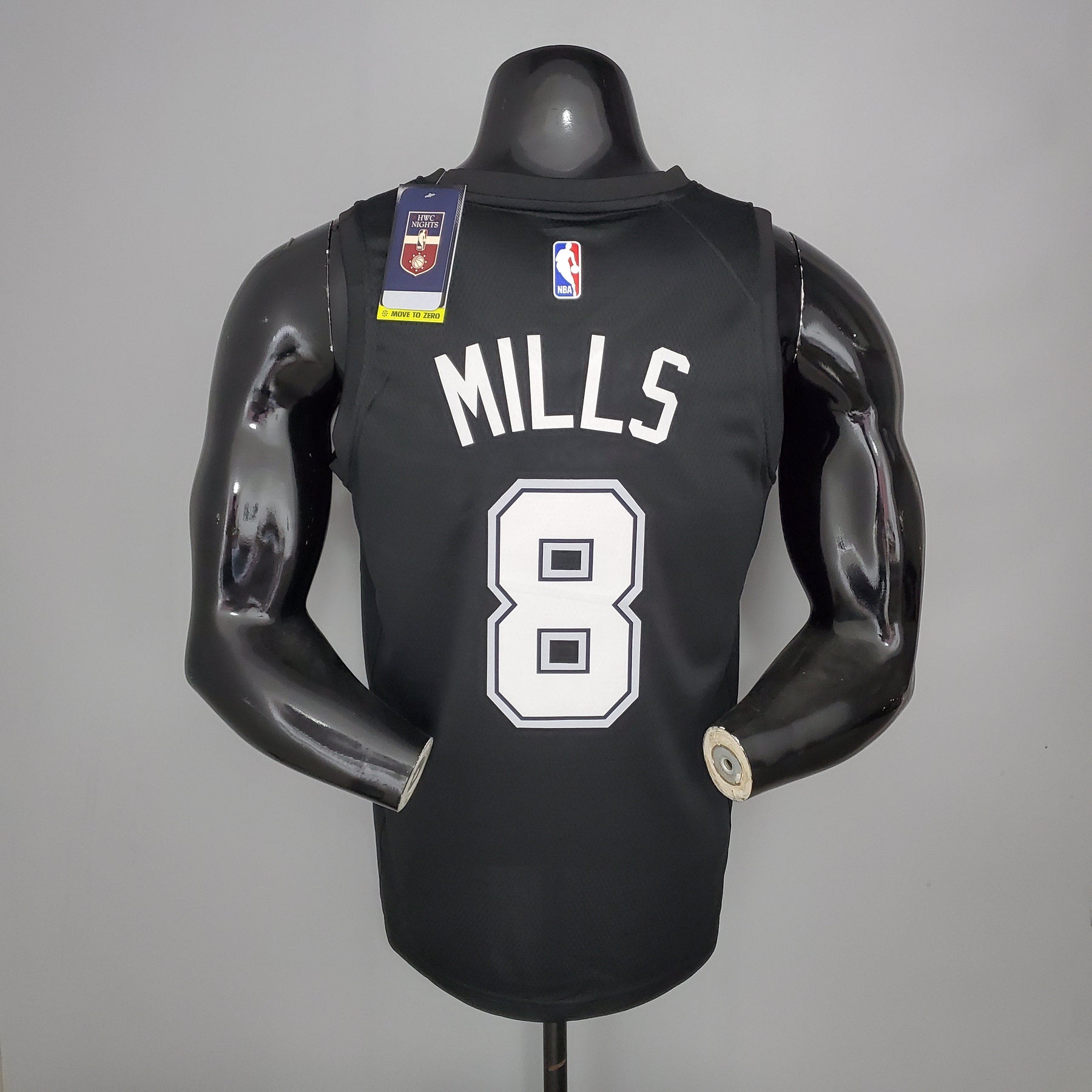 Camisola NBA San Antonio Spurs #8 Mills - City Edition Black