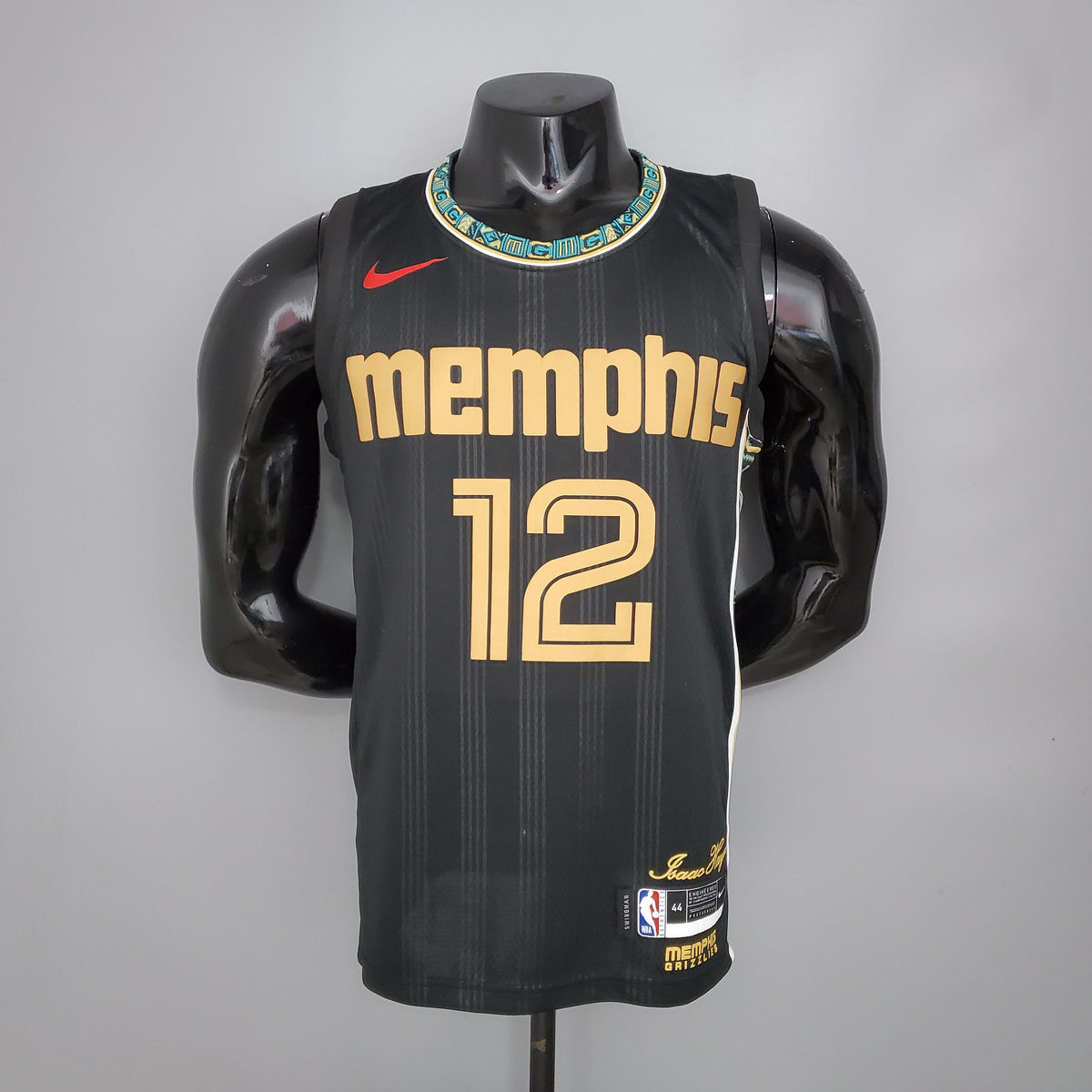 Camisola NBA Memphis Grizzlies #12 Morant - City Edition Black