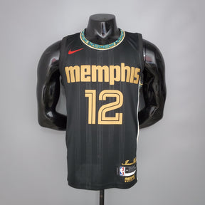 Camisola NBA Memphis Grizzlies #12 Morant - City Edition Black