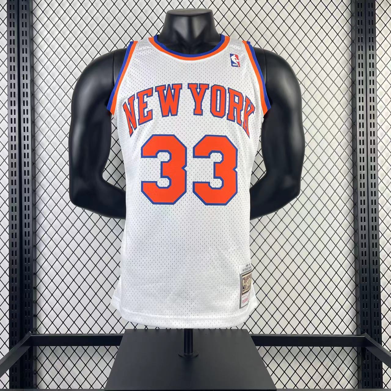 Camisola Mitchell & Ness New York Knicks Patrick Ewing 1985-86 Branca