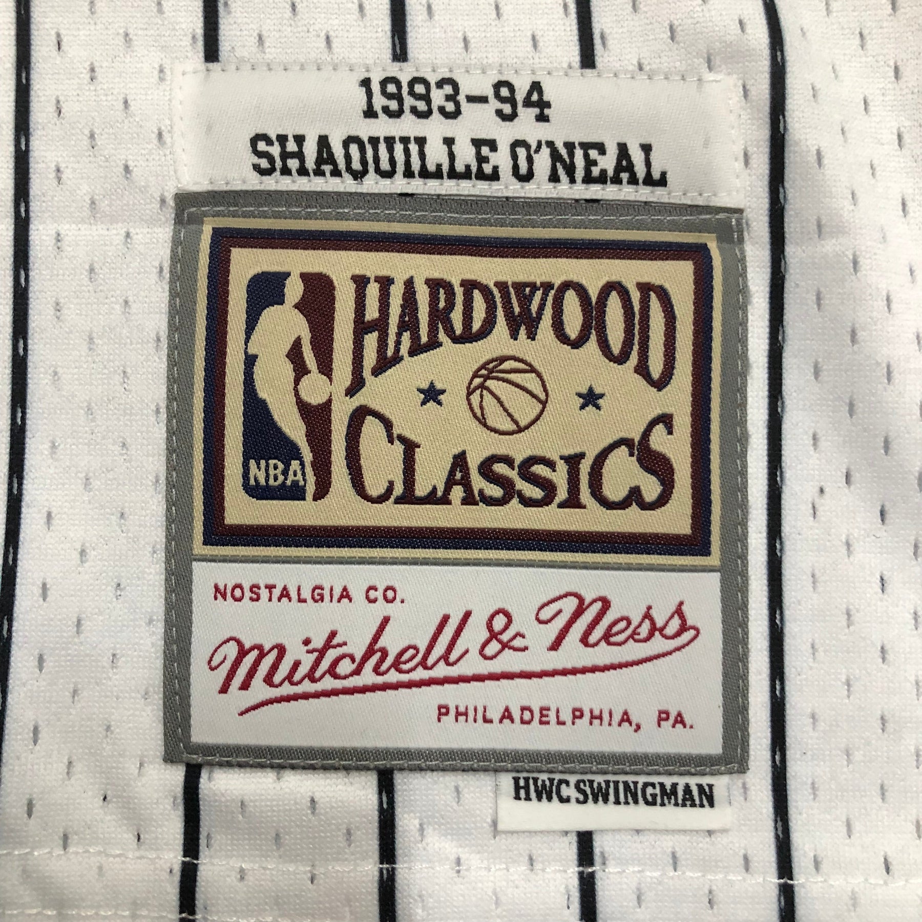 Camisola Mitchell & Ness Orlando Magic Shaquille O'Neal 1994-1995 Branca