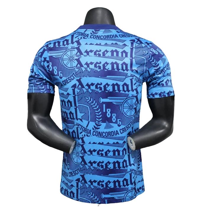 Camisola pré-jogo do Arsenal 25/26 - Azul - Versão Jogador
