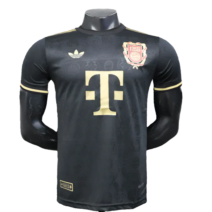 Camisola Bayern de Munique 25/26 Edição 125º Aniversário - Preto - Versão Jogador