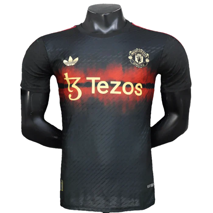 Camisola de treino Manchester United 25/26 - Preta - Versão Jogador