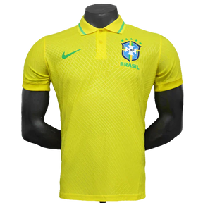 Camisola Brasil Polo Edition 25/26 - Amarela - Versão Jogador