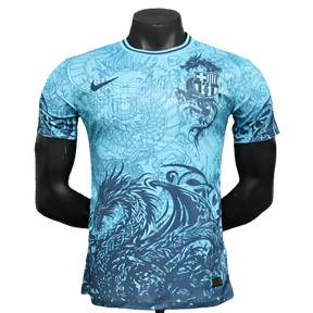Camisola Barcelona 25/26 Edição Especial - Azul Claro - Versão Jogador