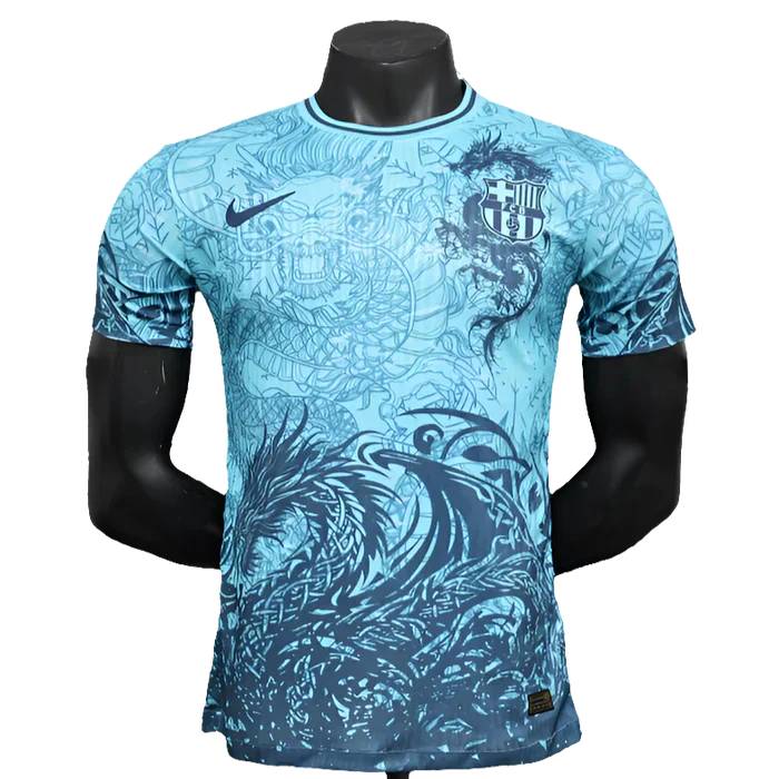 Camisola Barcelona 25/26 Edição Especial - Azul Claro - Versão Jogador