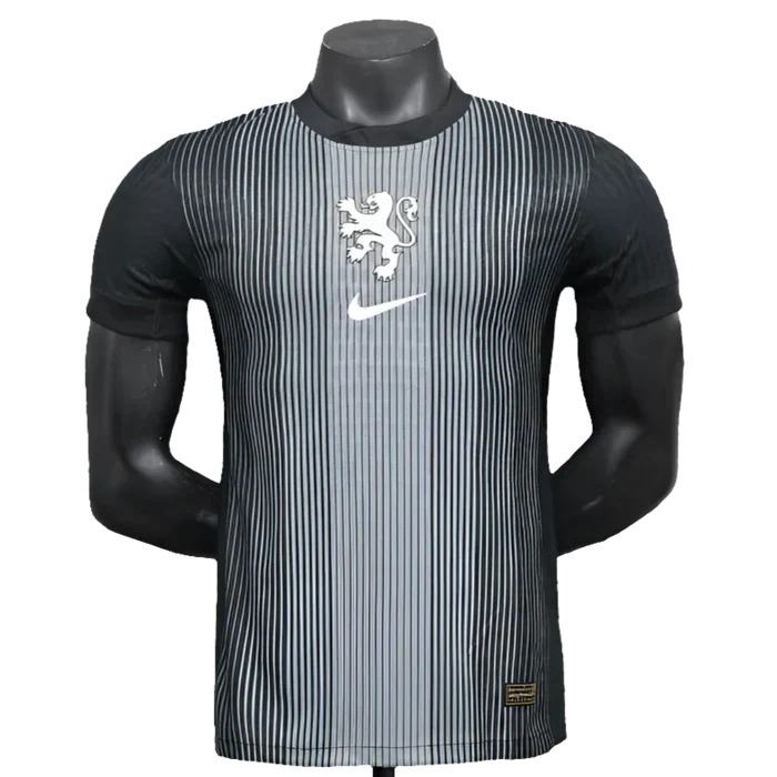 Camisola Países Baixos 25/26 Goleiro - Preto - Versão Jogador
