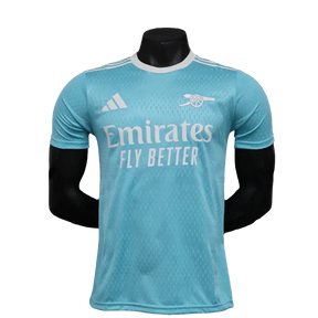 Camisola Arsenal 25/26 Pré-Jogo - Azul Celeste - Versão Jogador