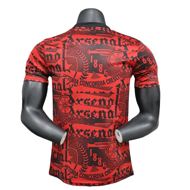 Camisola Arsenal 25/26 Treino - Vermelho Escuro - Versão Jogador