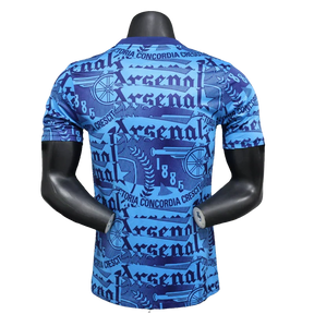 Camisola Arsenal 25/26 Pré-Jogo - Azul - Versão Jogador