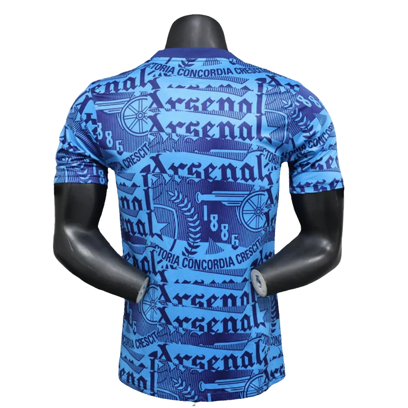 Camisola Arsenal 25/26 Pré-Jogo - Azul - Versão Jogador