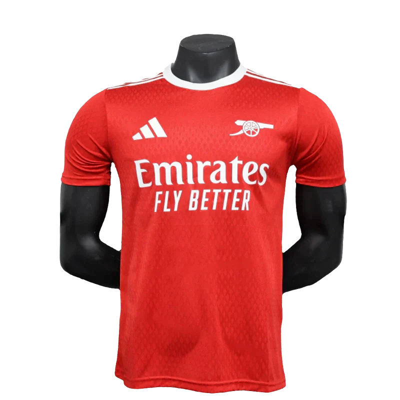 Camisola Arsenal 25/26 Pré-Jogo - Vermelho - Versão Jogador