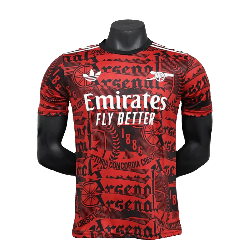 Camisola Arsenal 25/26 Treino - Vermelho Escuro - Versão Jogador