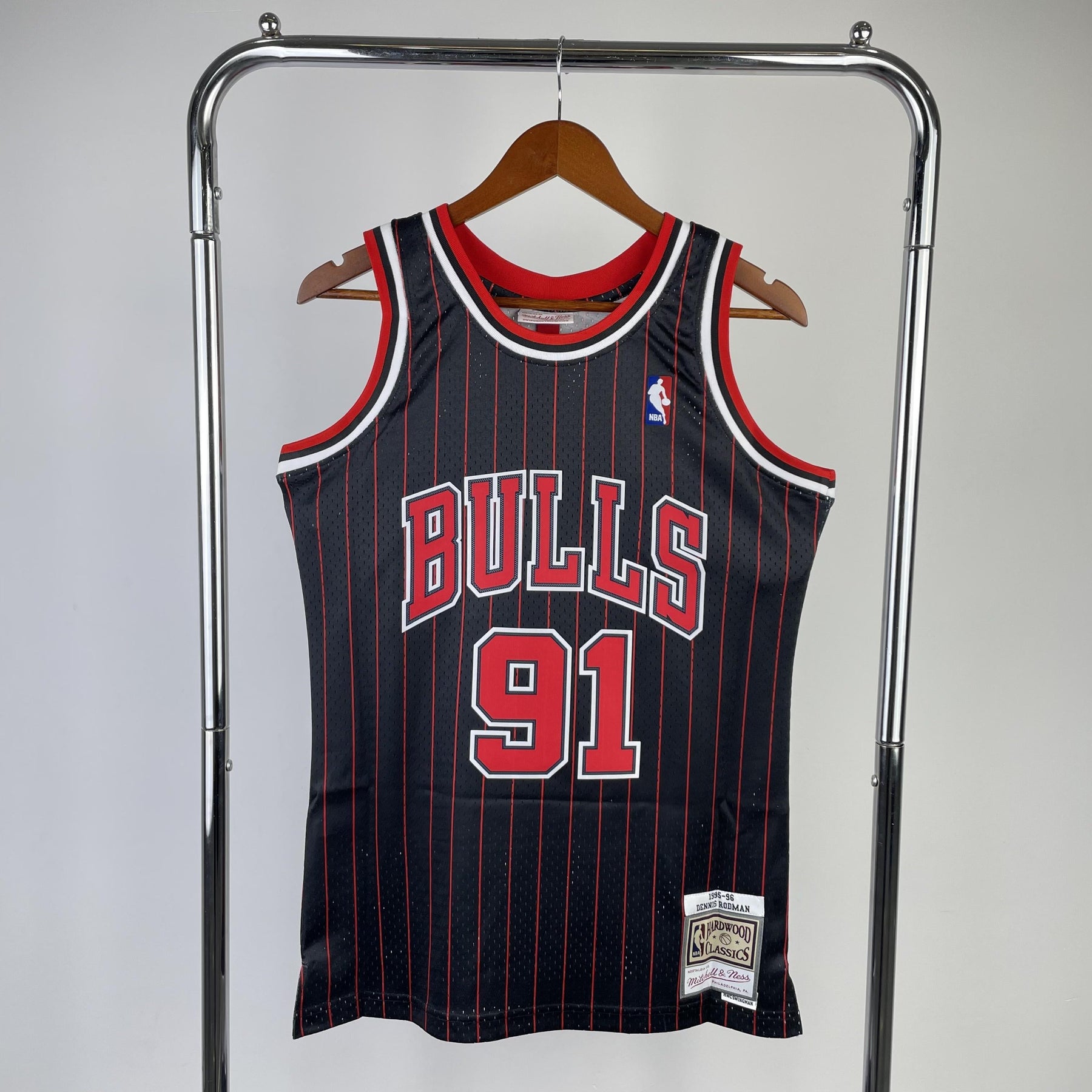 Camisola Mitchell & Ness Chicago Bulls 1995-1996 Preta