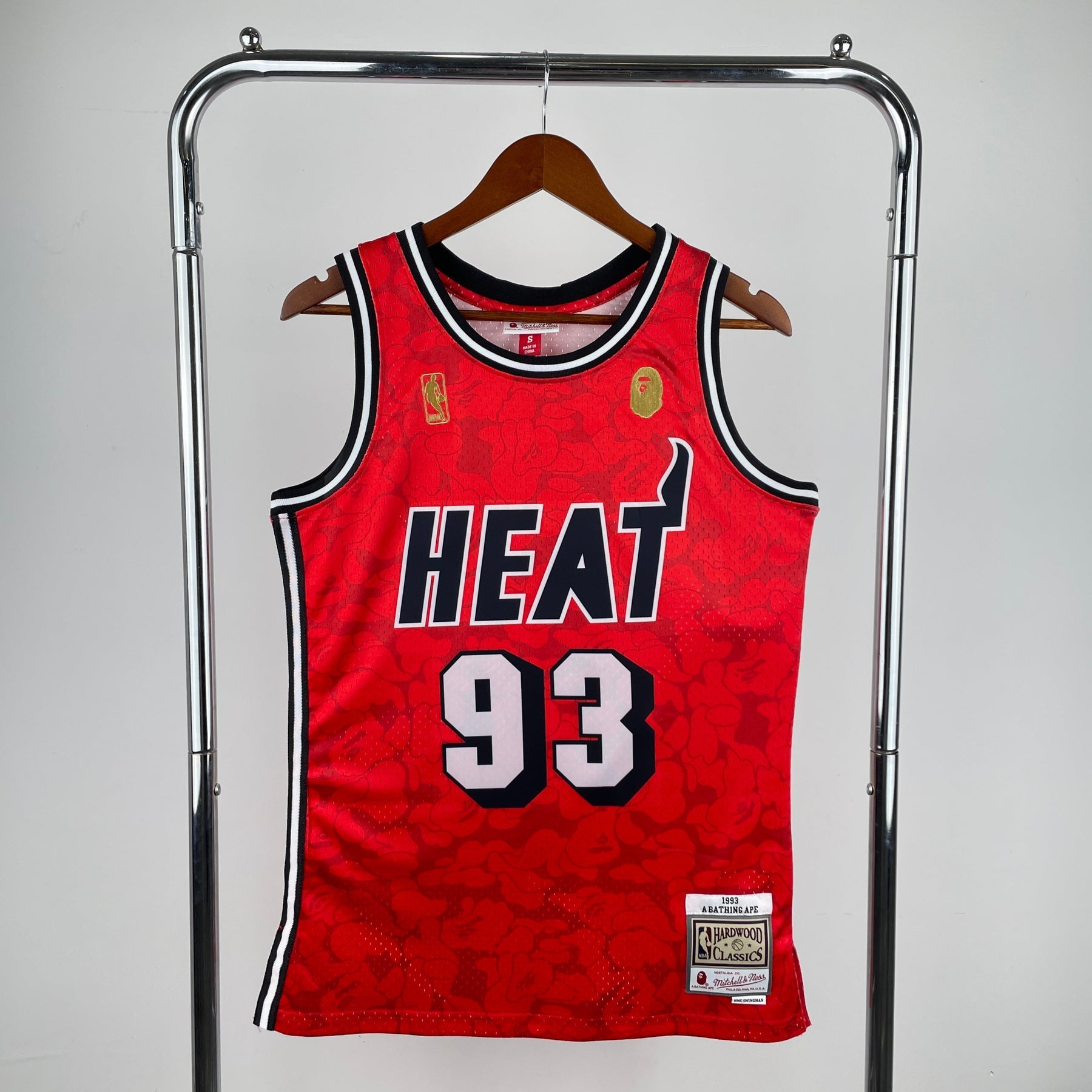 Camisola Miami Heat Mitchell & Ness BAPE Edition 1993