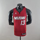 Camisola NBA Miami Heat #13 Adebayo  - 75° Aniversário Red