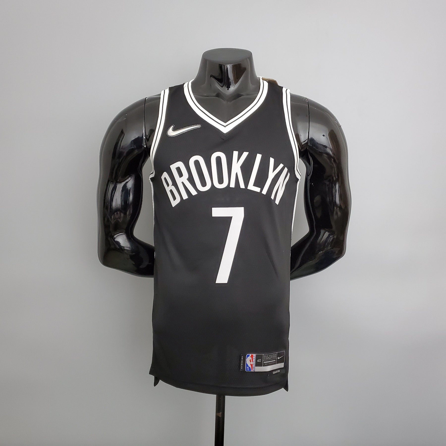 Camisola NBA Brooklyn Nets #7 Durant - 75° Aniversário Black