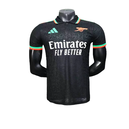 Camisola de treino do Arsenal 25/26 - Preta - Versão Jogador