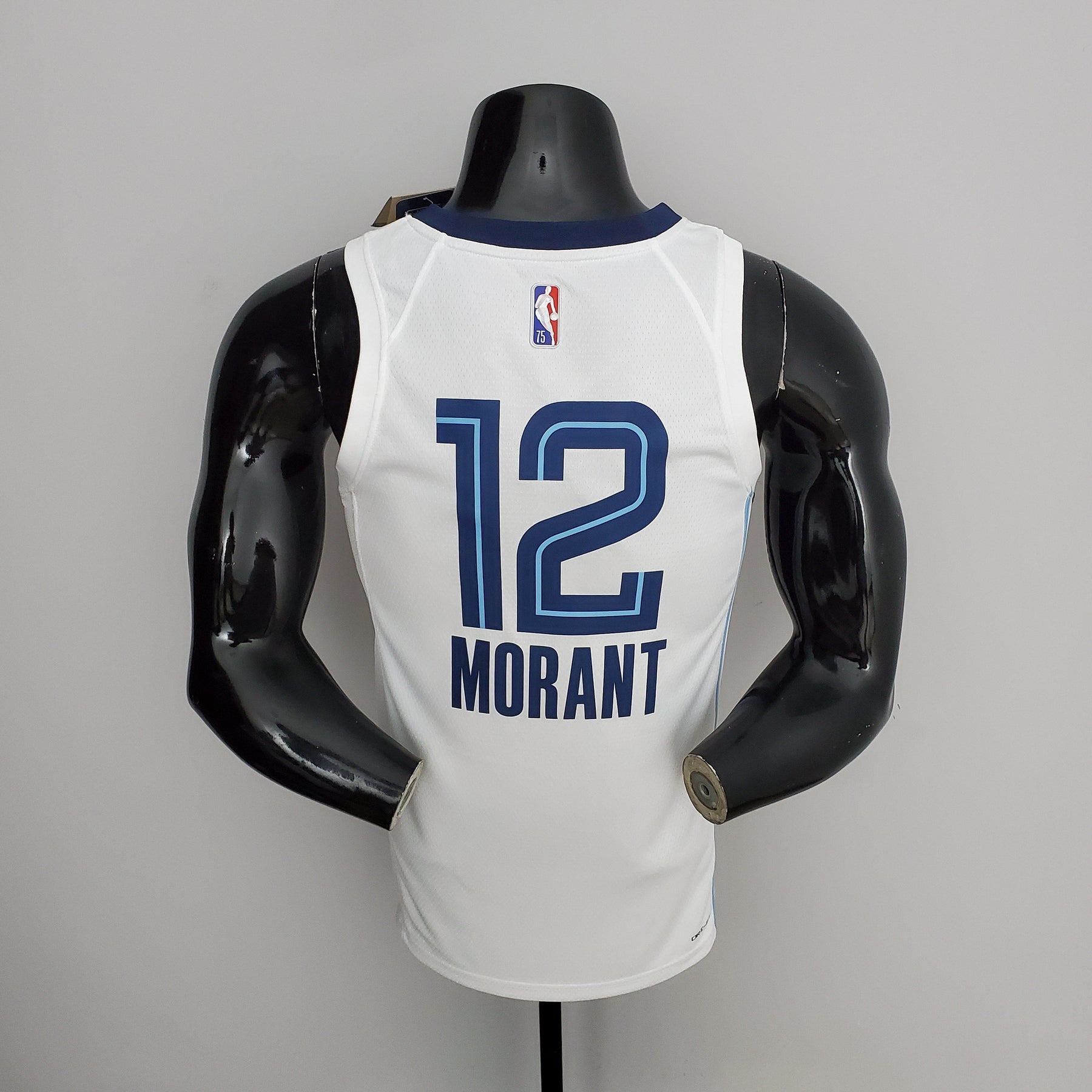 Camisola NBA Memphis Grizzlies #12 Morant - 75° Aniversário White