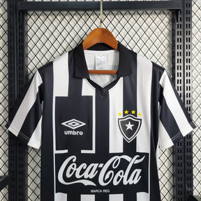 Camisola Botafogo I Retrô 1997 Torcedor Masculina - Preta e Branca