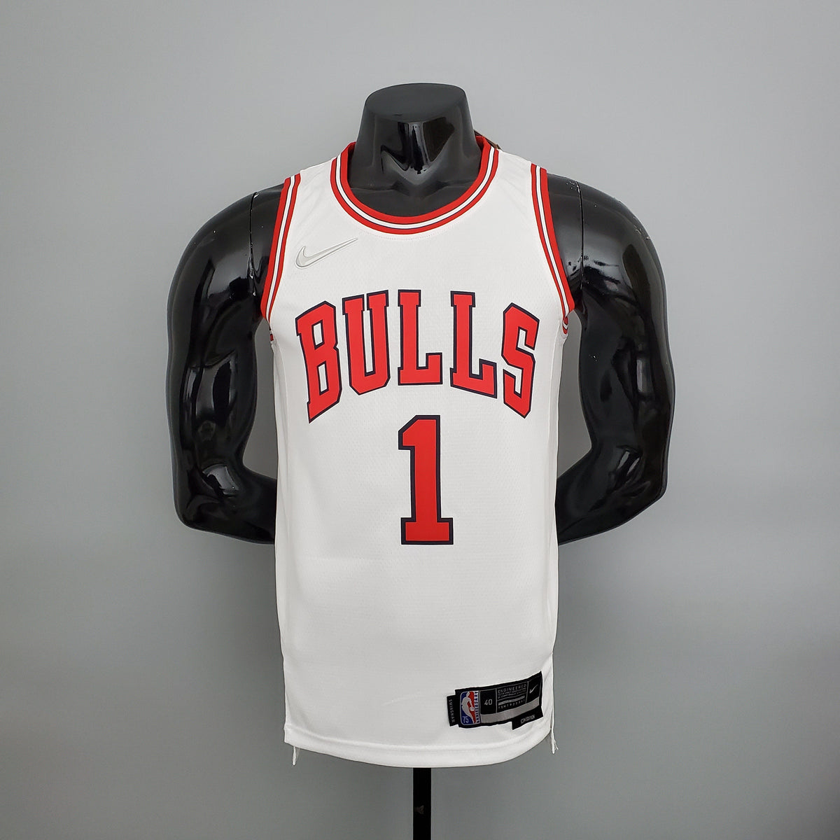 Camisola NBA Chicago Bulls #1 Rose - 75° Aniversário White
