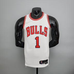 Camisola NBA Chicago Bulls #1 Rose - 75° Aniversário White